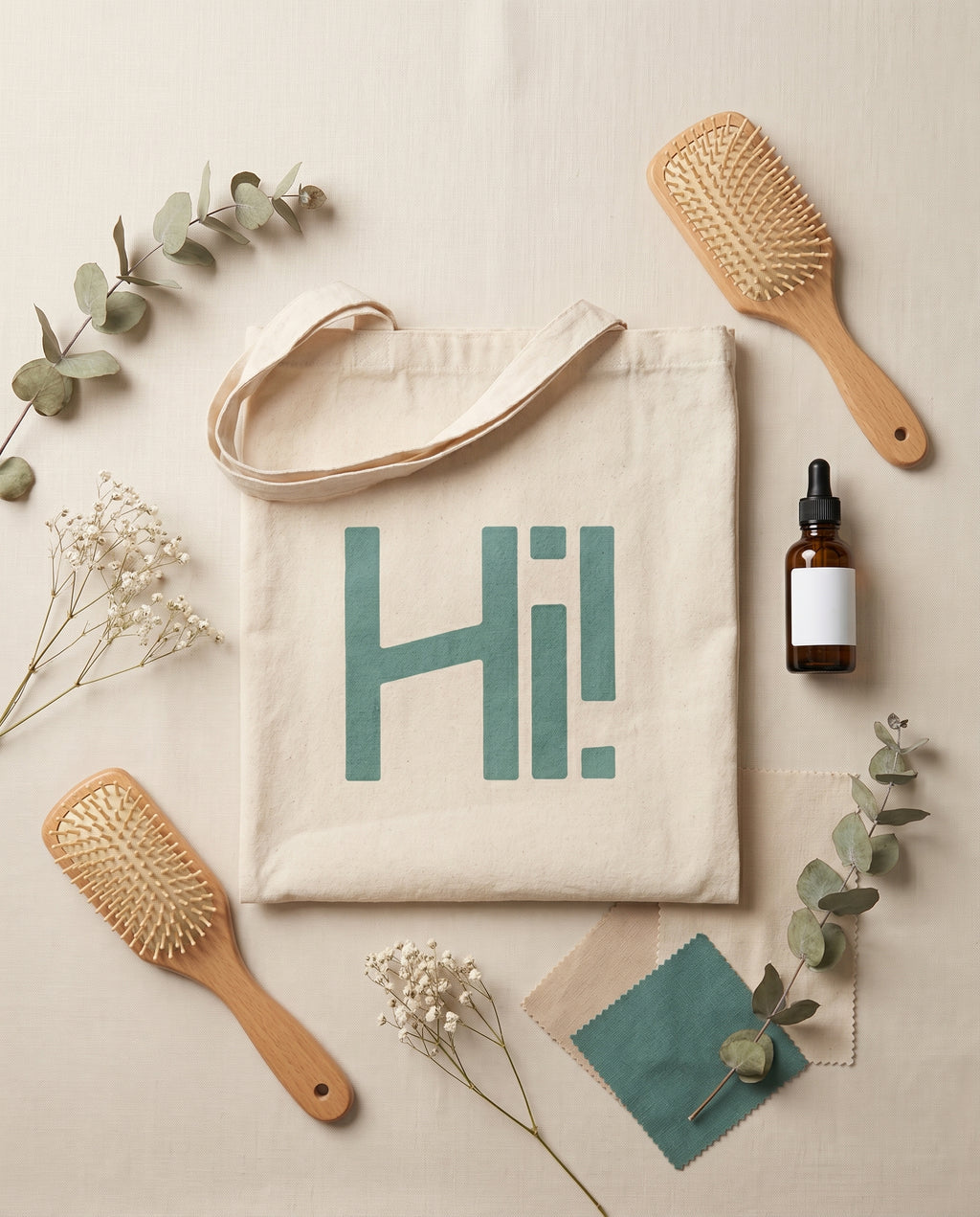 תיק בד Hi! Hair - מוד בורד