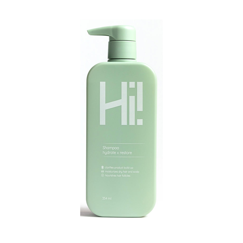 שמפו Hi! Hair - צילום מוצר על רקע לבן