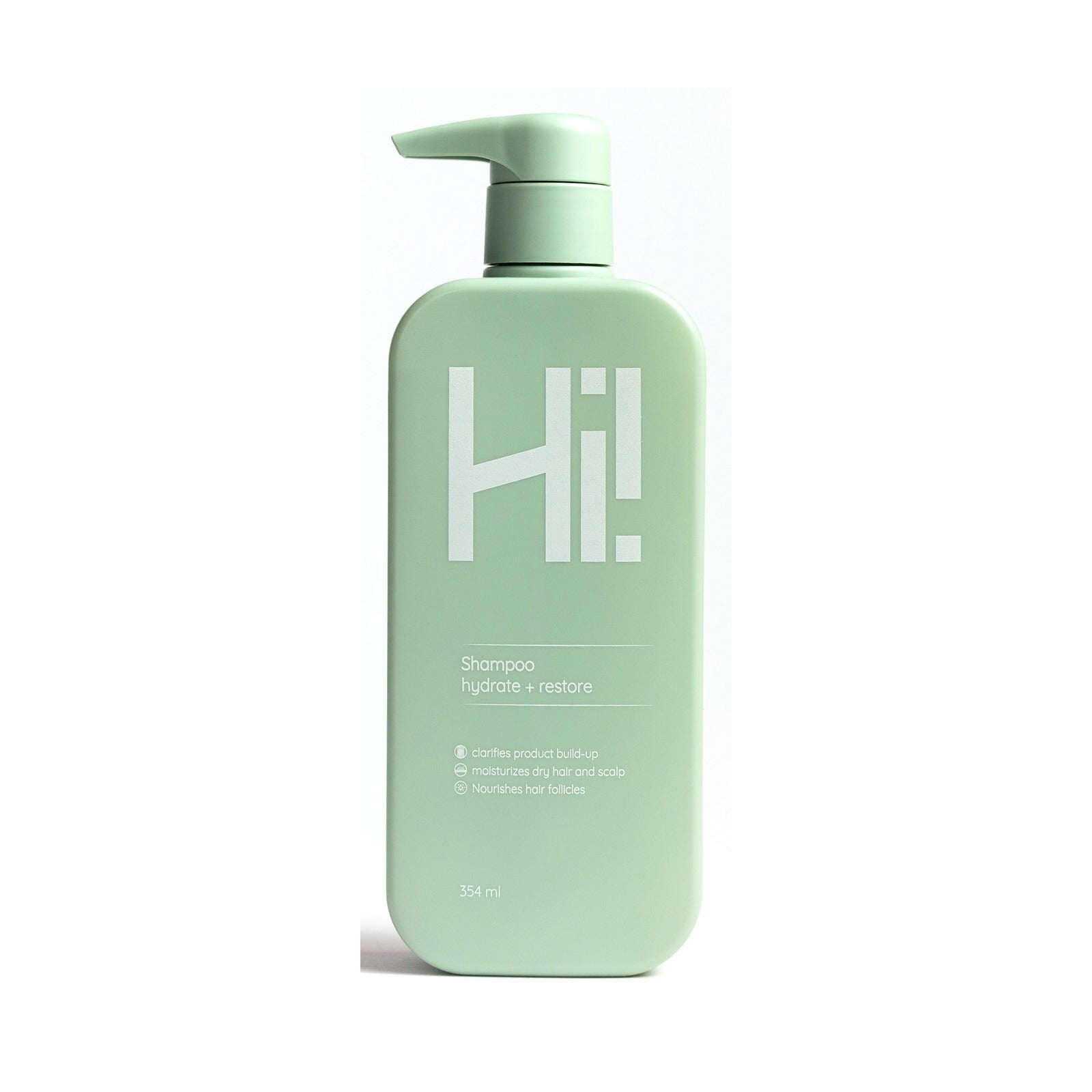 שמפו Hi! Hair - צילום מוצר על רקע לבן